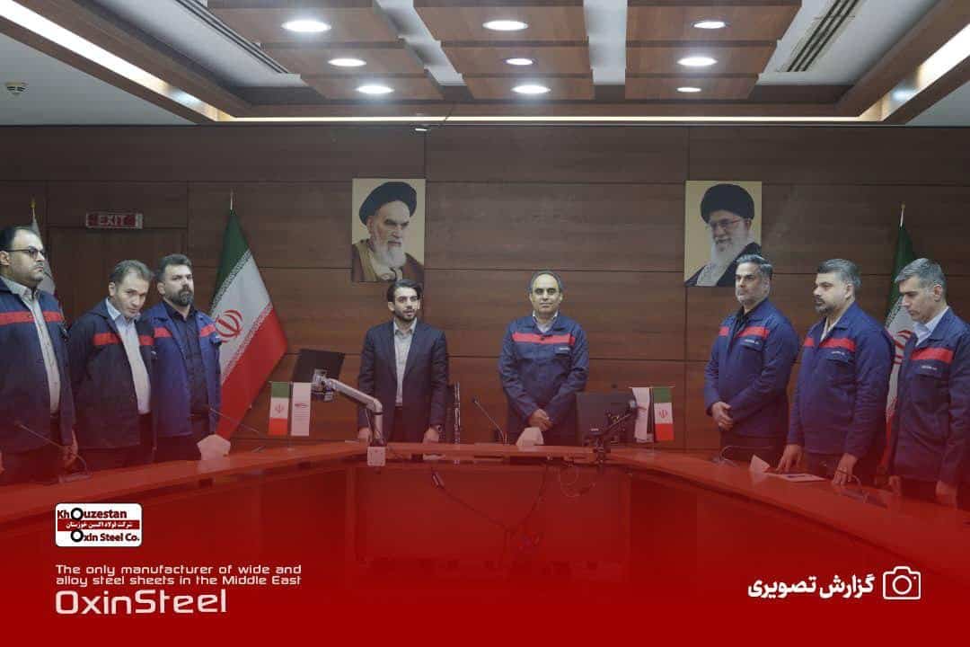 از حضور در نشست راهبردی مدیران فولاد اکسین خوزستان تا بازدید از کارخانه و گفتگو با جهادگران خط تولید