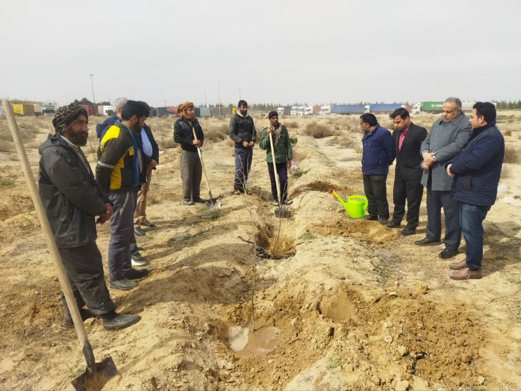 اغاز رویداد بزرگ درختکاری در منطقه ویژه اقتصادی سرخس