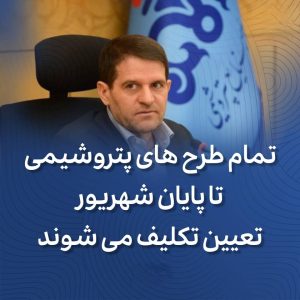 دکتر عباس زاده تمام طرح های پتروشیمی تا پایان شهریور تعیین تکلیف می شوند