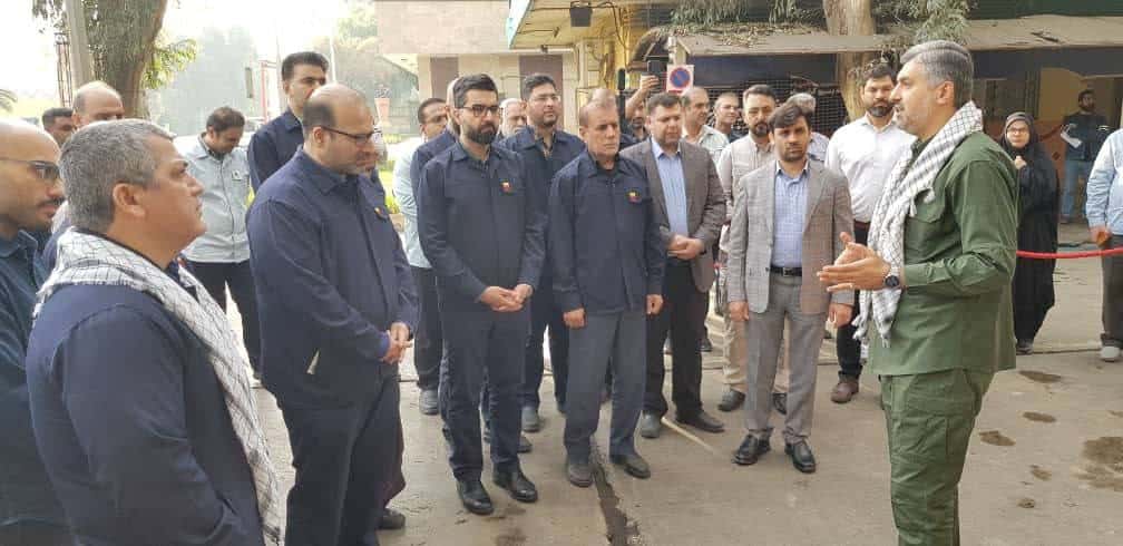 دیدار با شورای حوزه بسیج کارگری فولاد خوزستان و آیین رونمایی از سردیس شهید مجید بقائی در شرکت فولاد خوزستان